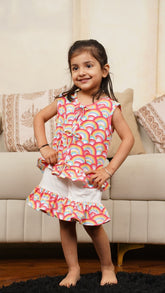 Rainbow Ruffle Co-ord Set