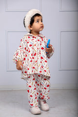 Apple & Pencils Nightsuit Set