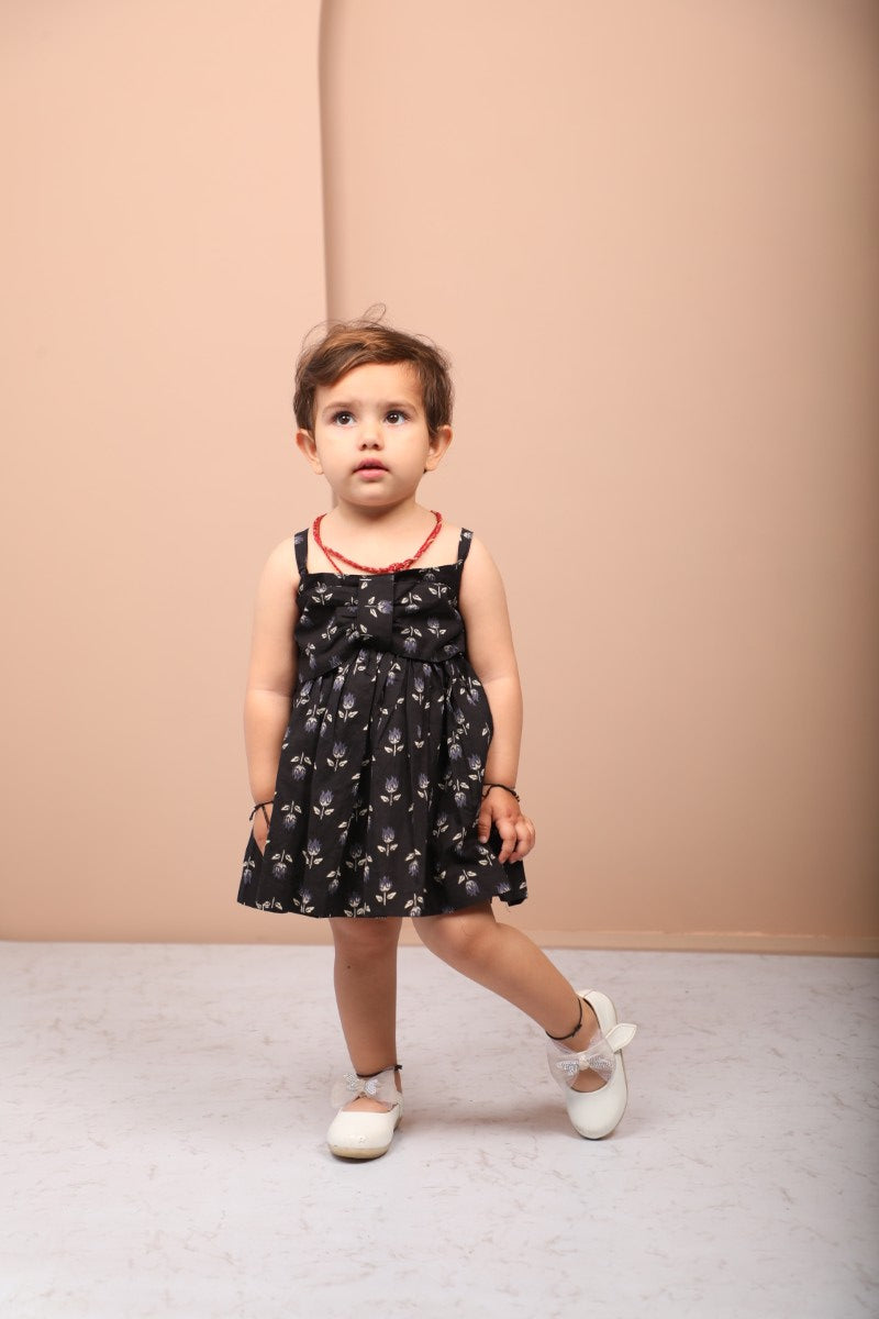 Bow Black Frock