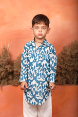 Noor Blue Kurta Set