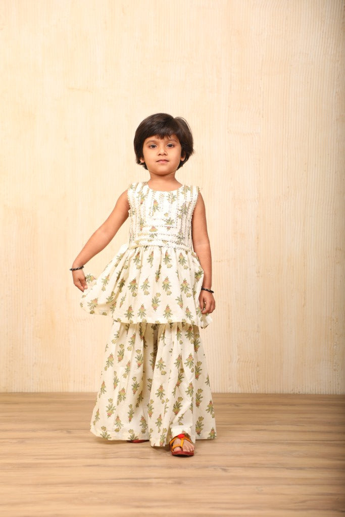 Bloom Vine Sharara Set