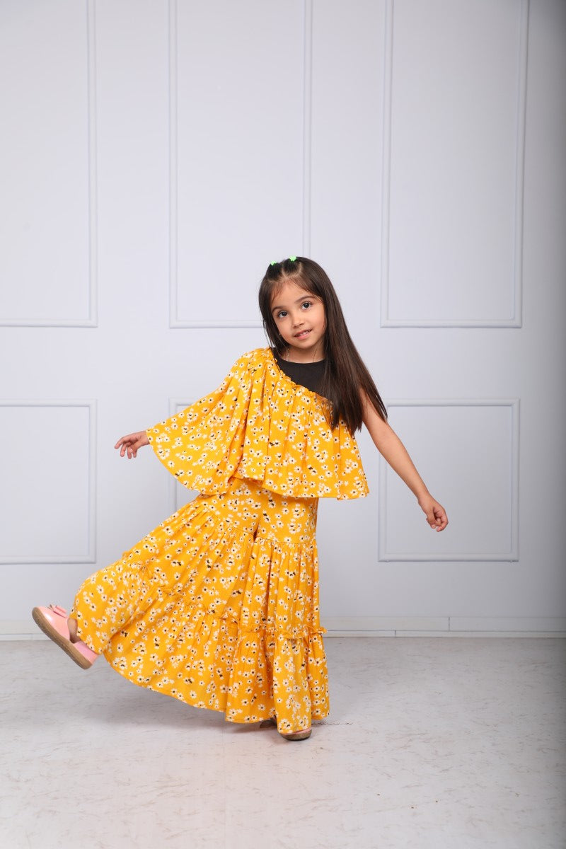 Marigold Yellow Sharara Set