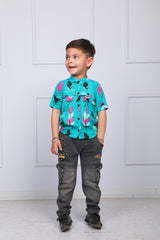 Firozi Feather Shirt