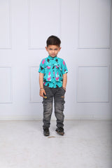 Firozi Feather Shirt