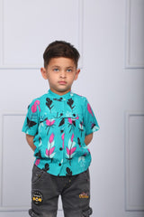 Firozi Feather Shirt