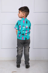 Firozi Feather Shirt