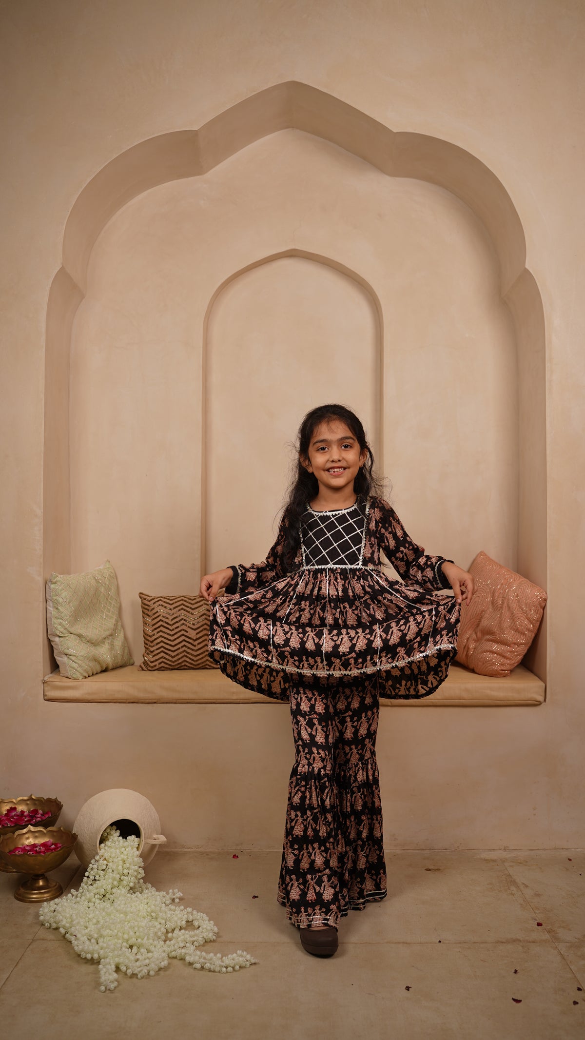 Mini Maharani Sharara set