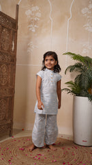 Sky Swan Kurta Set